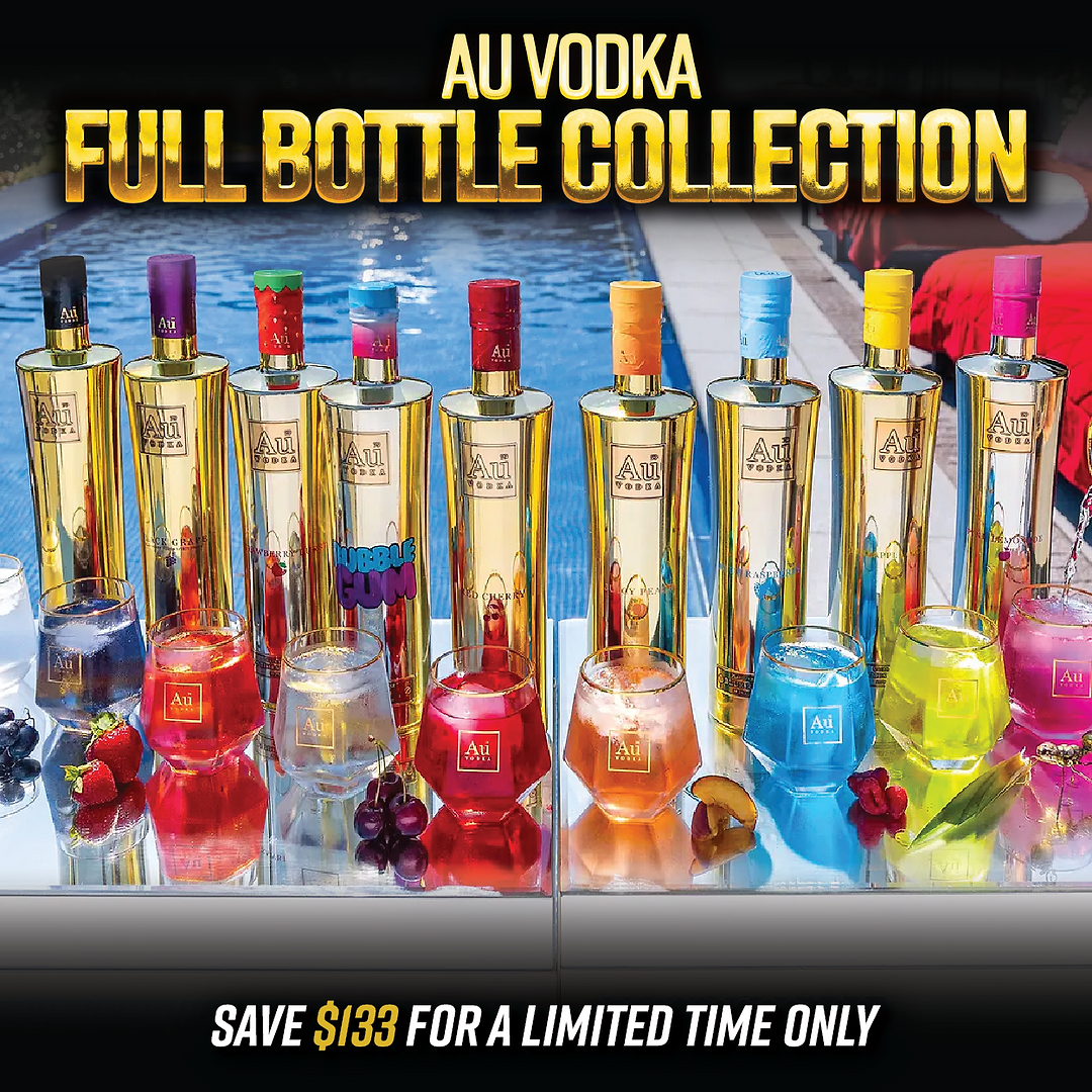 Au Vodka Full Bottle Collection