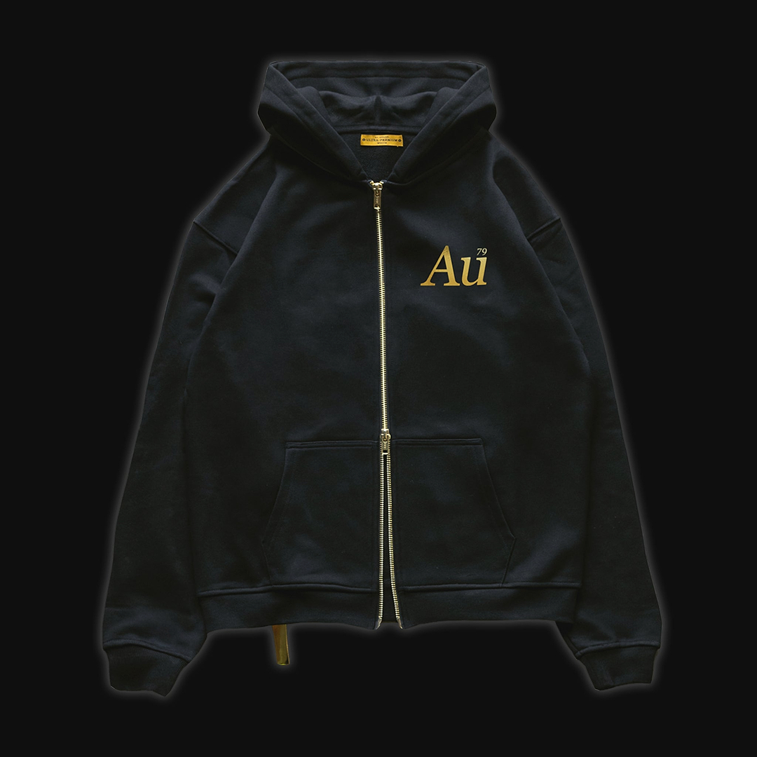 Au Signature Zip Hoodie - Black