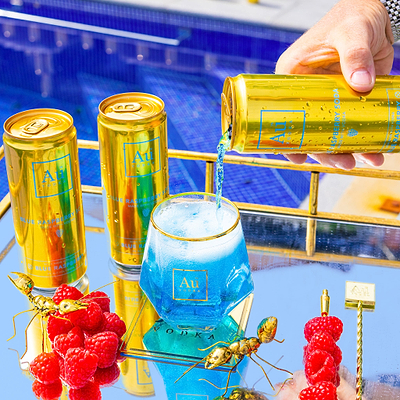 View Au Vodka Blue Raspberry Pre-Mixed Cans