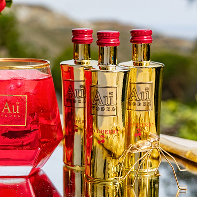 View Au Vodka Red Cherry Miniature