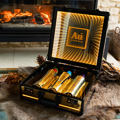 Au Vodka Gold Light Up Case