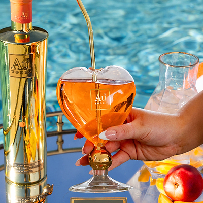 View Au Vodka Heart Glass