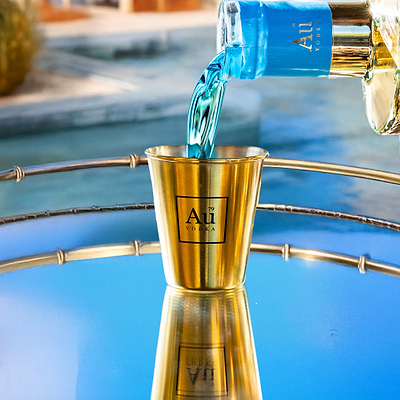 View Au Vodka Stainless Steel Shot Glass