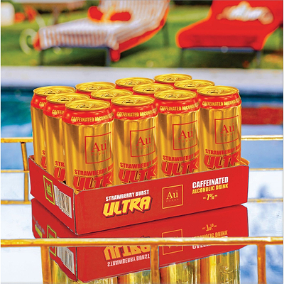 View Au Vodka Strawberry Burst Ultra Cans - 12 Pack