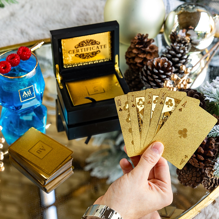 Au Vodka Gold Playing Cards