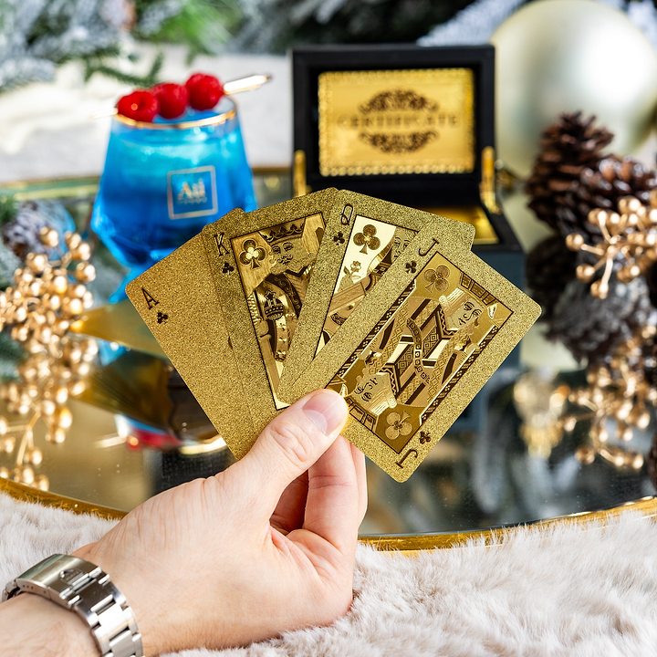 Au Vodka Gold Playing Cards