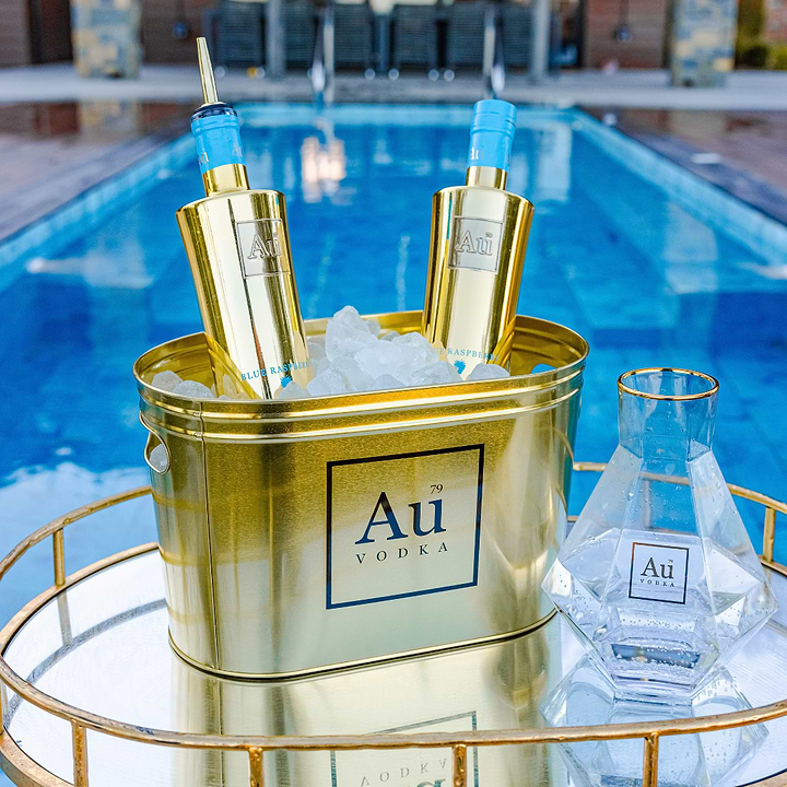 Au Gold Ice Bucket