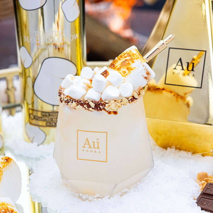 Au Vodka Toasted Marshmallow & Diamond Cut Glass