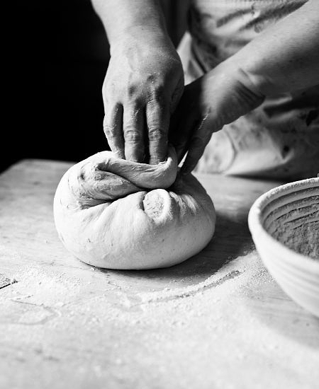 Kneading dough