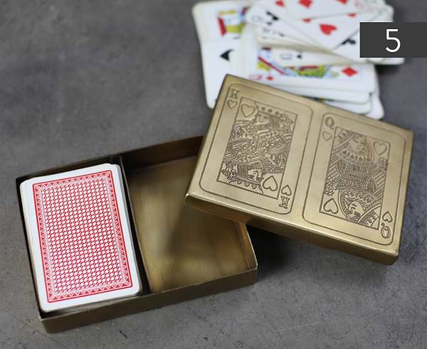 Nyso Brass Card Holder