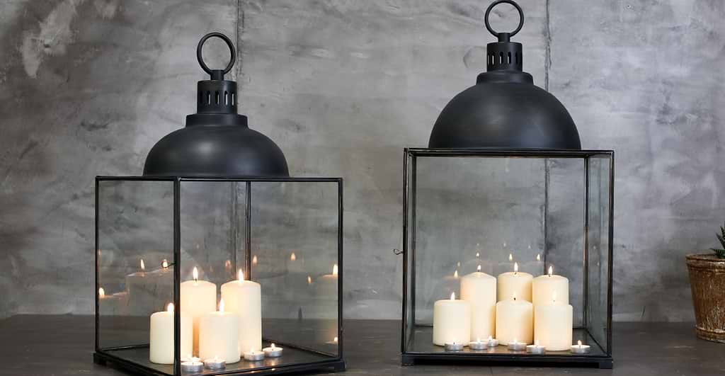 Giant black lantern 