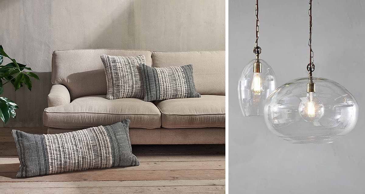 Mika Cushions and Otoro Pendants