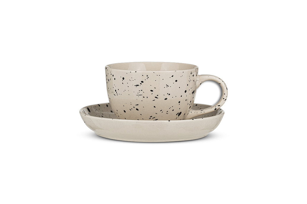 Ama Cup & Saucer - Splatter