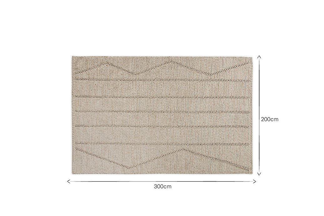 Shanti Wool & Cotton Rug - Natural
