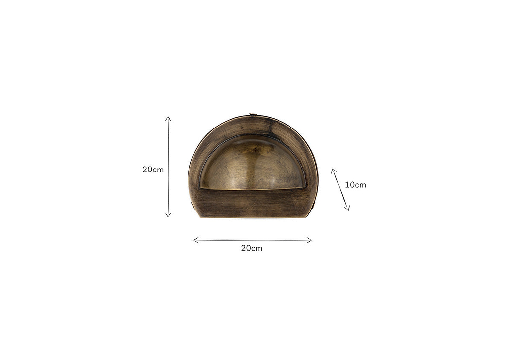 Datu Outdoor Wall Lamp - Antique Brass