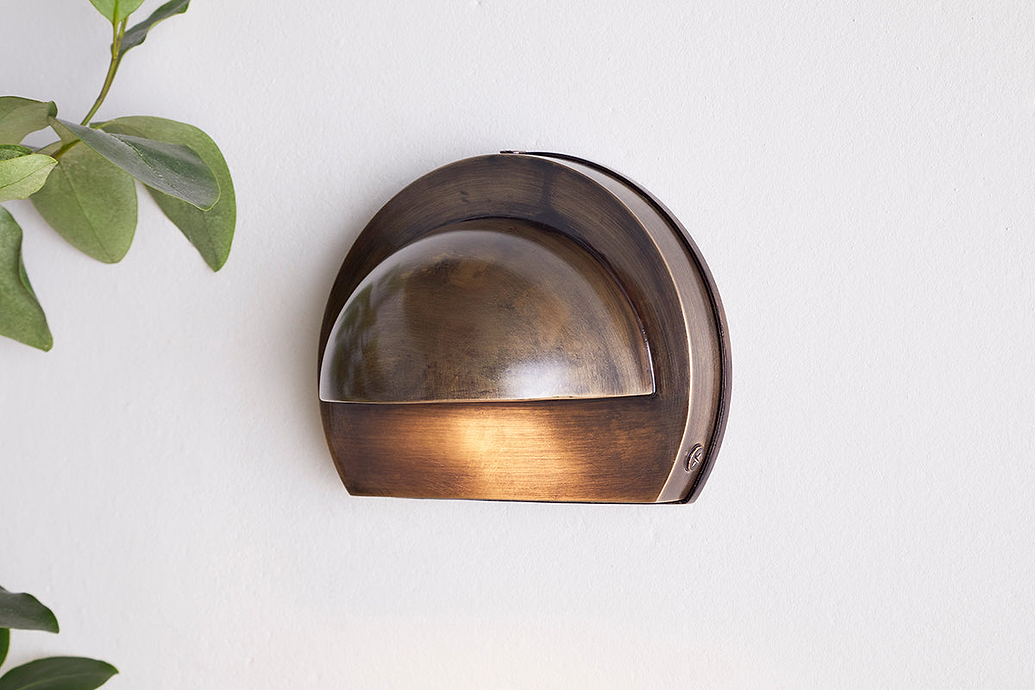 Datu Outdoor Wall Lamp - Antique Brass