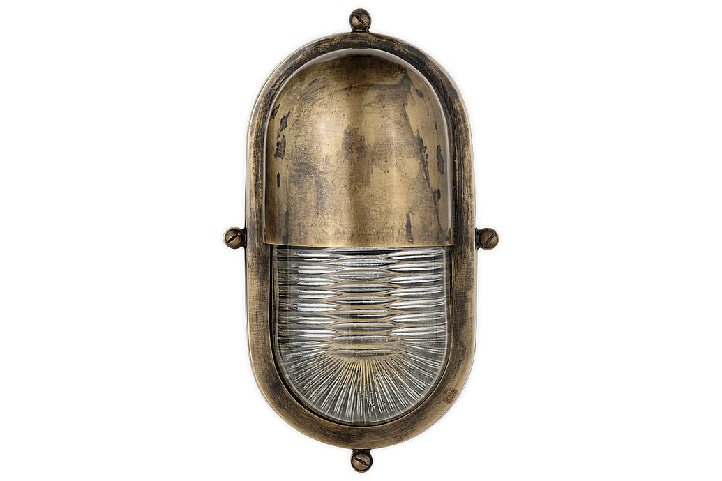 Denaya Outdoor Wall Lamp - Antique Brass