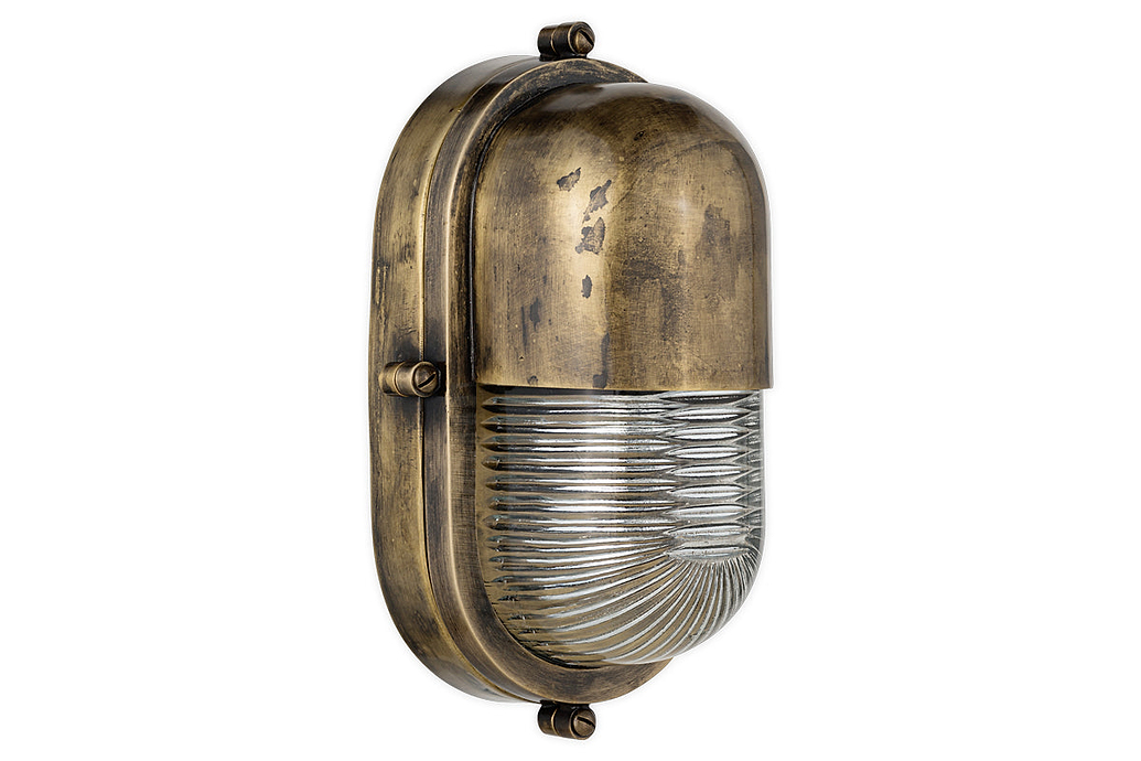 Denaya Outdoor Wall Lamp - Antique Brass