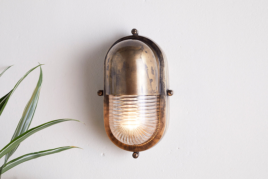 Denaya Outdoor Wall Lamp - Antique Brass