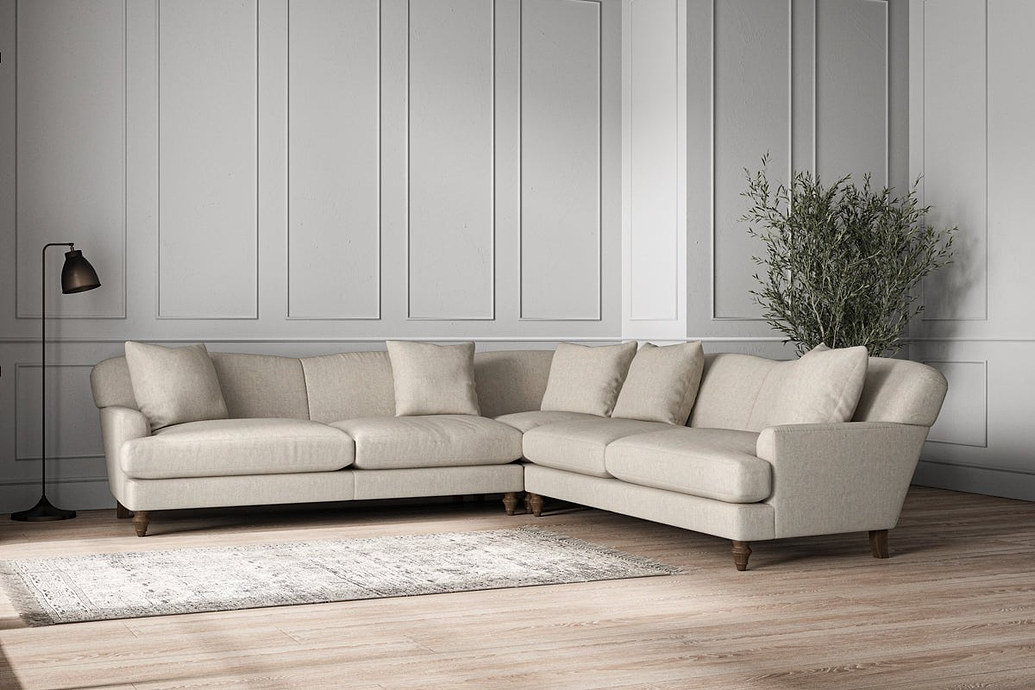 Deni Grand Corner Sofa - Brera Linen Natural