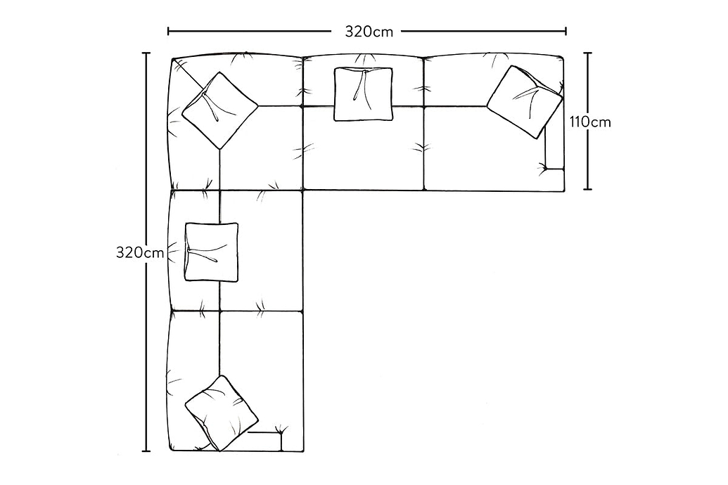 Deni Grand Corner Sofa - Brera Linen Natural