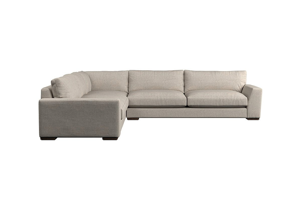 Guddu Grand Left Hand Corner Sofa - Brera Linen Natural