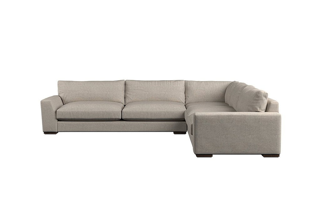 Guddu Grand Right Hand Corner Sofa - Brera Linen Natural