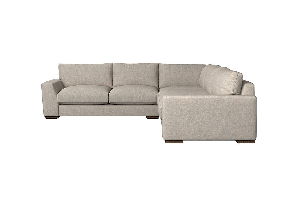 Guddu Large Left Hand Corner Sofa - Brera Linen Natural