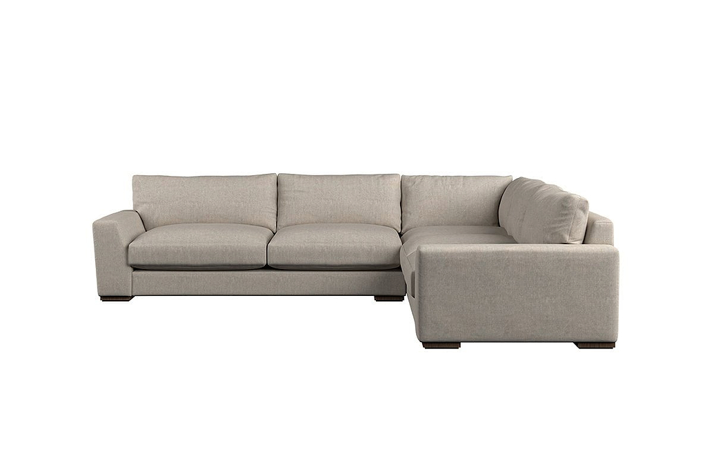 Guddu Large Right Hand Corner Sofa - Brera Linen Natural