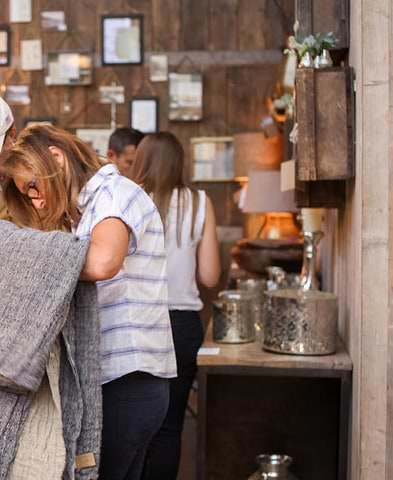 Customers shopping in-store