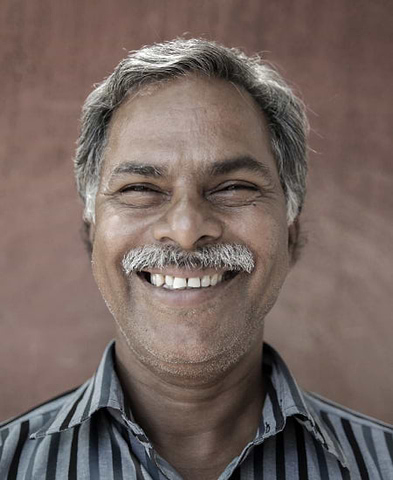 Smiling Indian man portrait