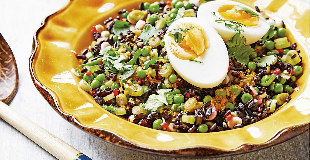 Rice and beans salad