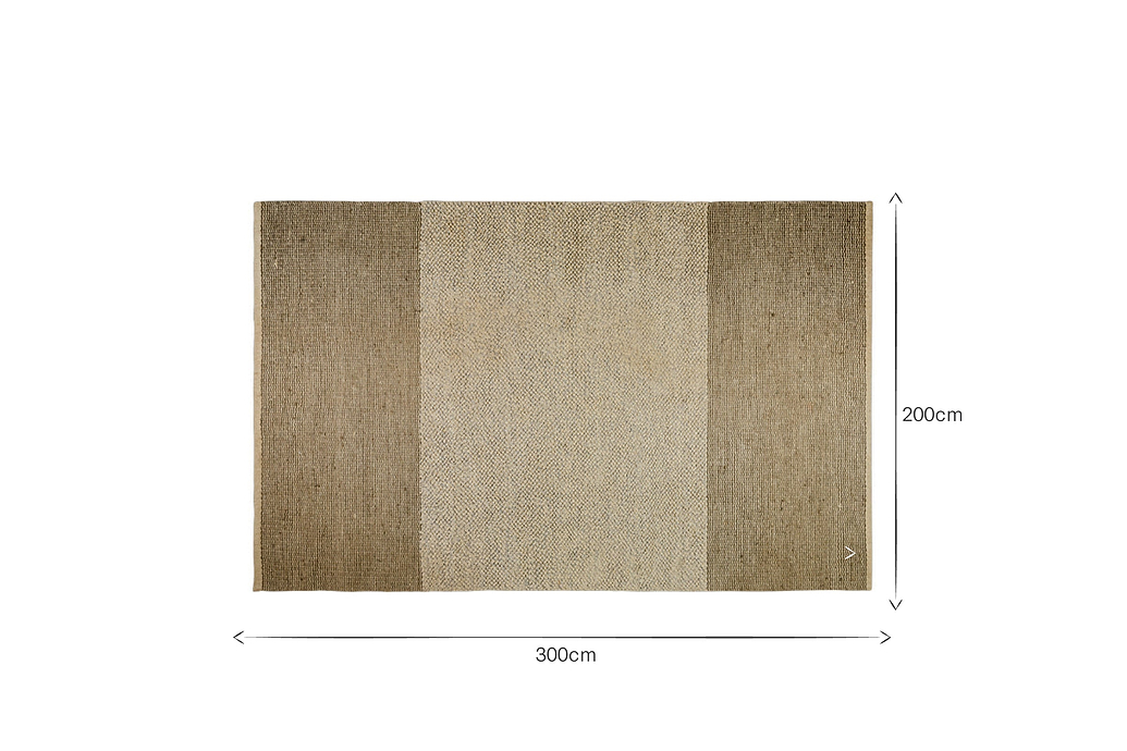 Kufri Jute Rug - Soft Blue & Brown