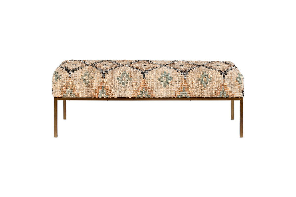 Kesu Kilim & Iron Bench