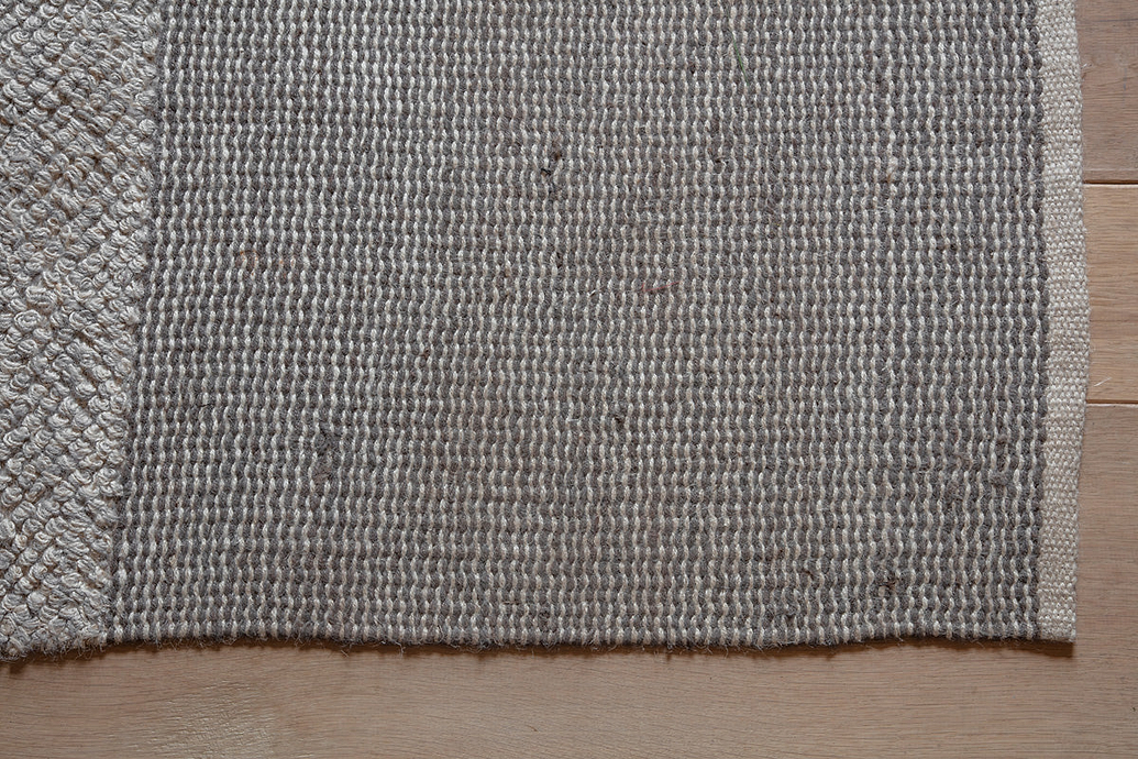 Kufri Jute Rug - Soft Blue & Brown