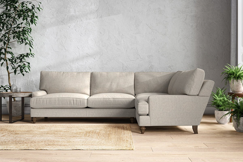 Marri Grand Right Hand Corner Sofa - Brera Linen Natural