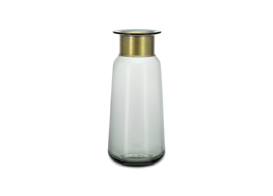 Miza Glass Vase - Smoke