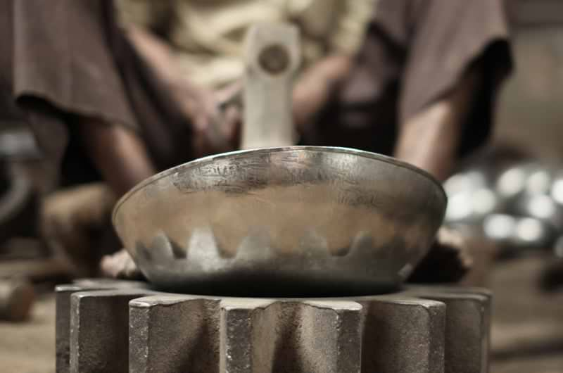 metal worker at work