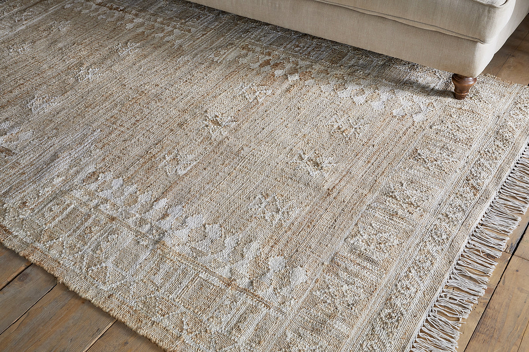 Aqil Jute & Cotton Rug - Natural