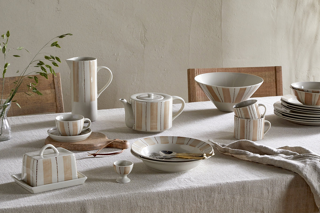 Patthar Pasta Bowl - Cream & Clay