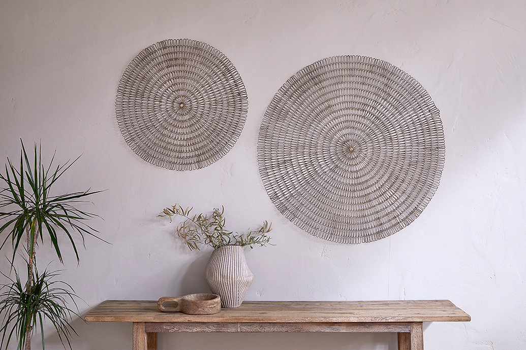Rayan Wire Wall Art - Antique Brass