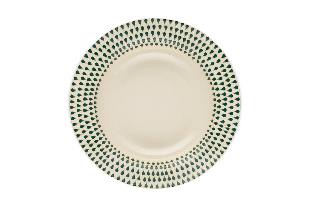 Juniper Drop Pasta Bowl - Cream & Juniper
