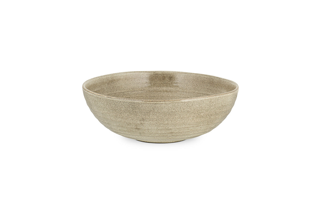 Valinha Earthenware Serving Bowl - Grey