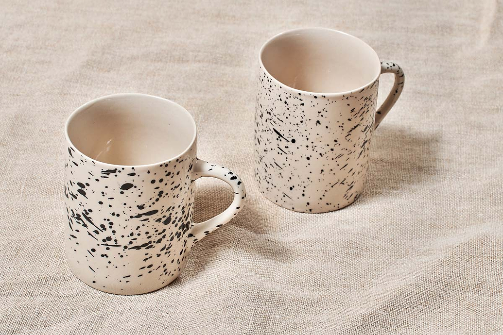 Ama Splatter Mug - Tall (Set of 2)
