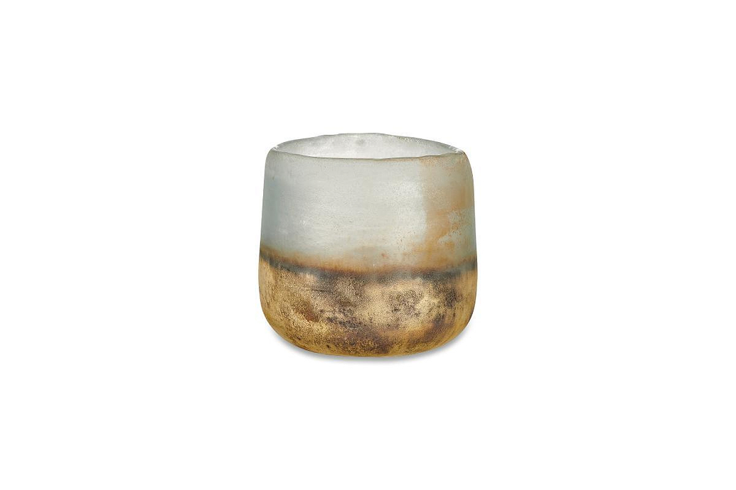 Ngolo Tealight Holder - Aged Smoke