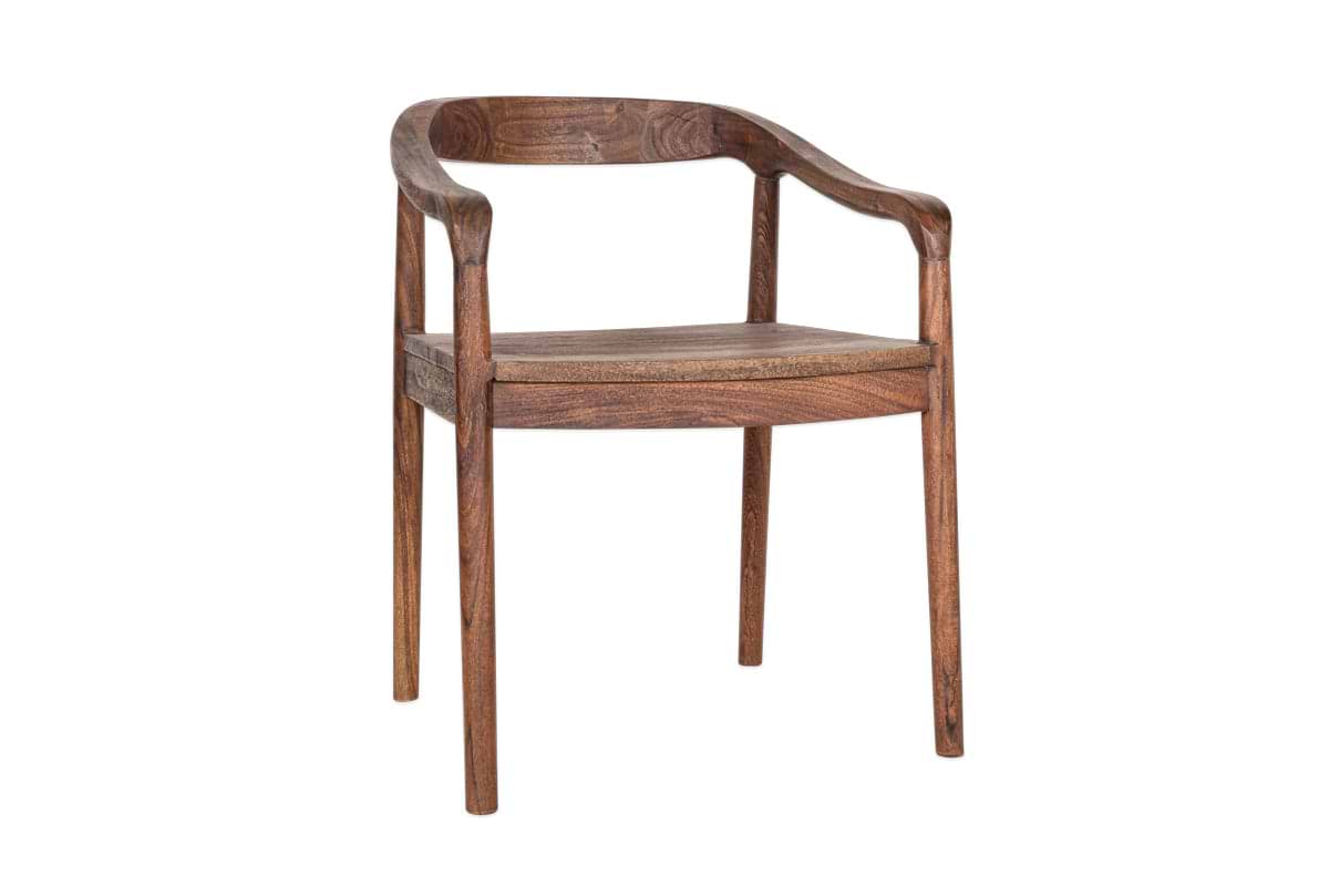 Anbu Acacia Dining Chair - Washed Walnut