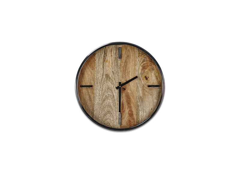 Alomi Mango Wood Clock
