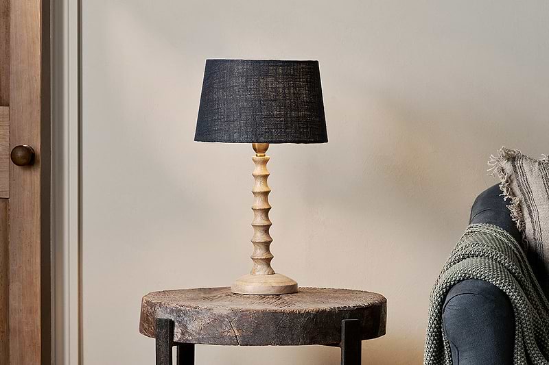 Avisa Mango Wood Bedside Table Lamp
