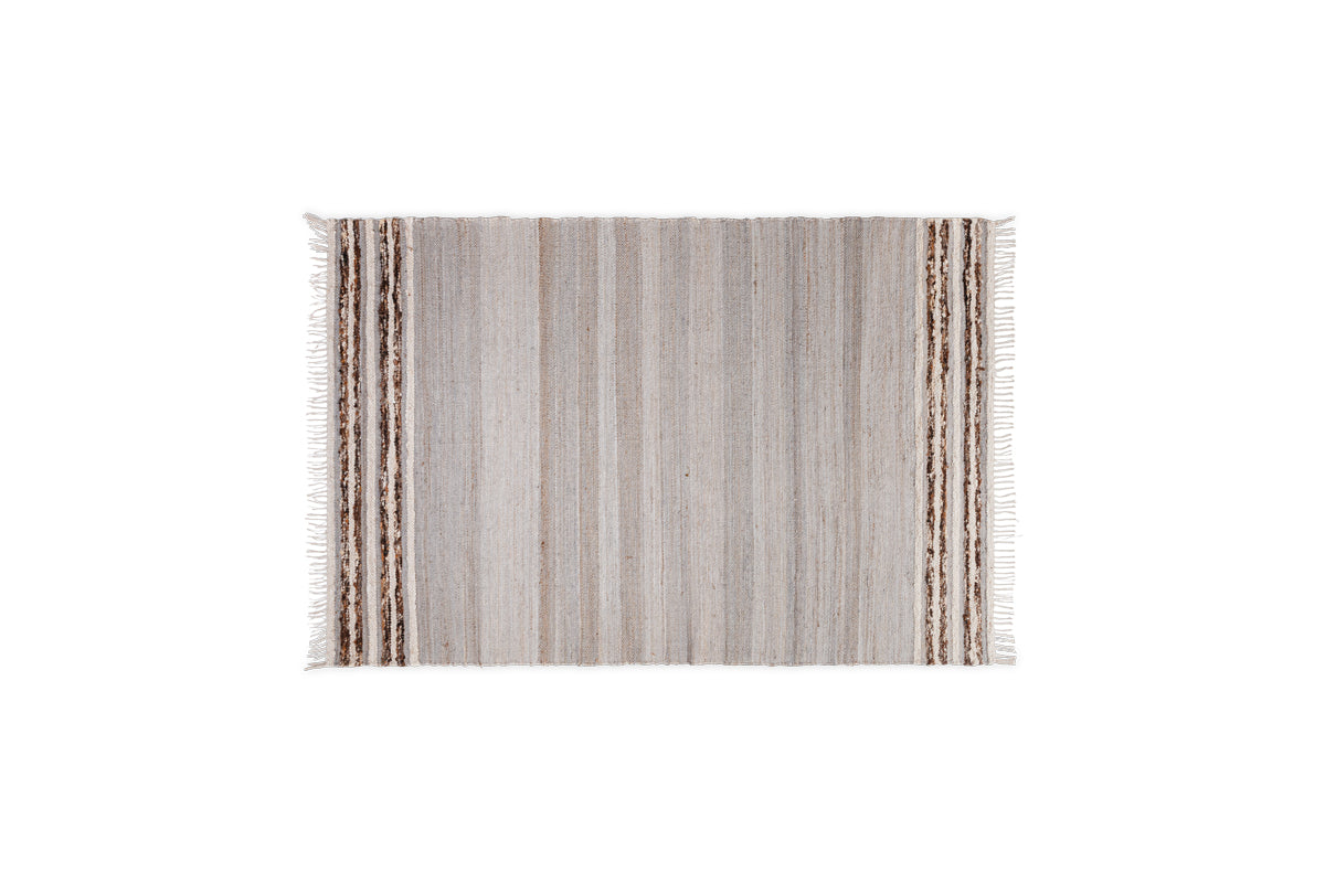 Aadita Jute & Wool Rug - Grey-nkuku