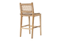 Aamani Mango Wood & Cord Counter Chair - Natural-nkuku